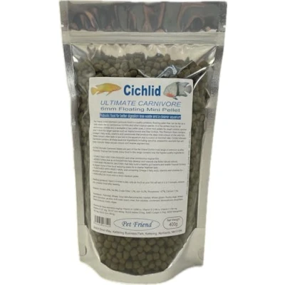 Image of Pet Friend Ultimate Carnivore Cichlid Food 6mm Pellets 400g