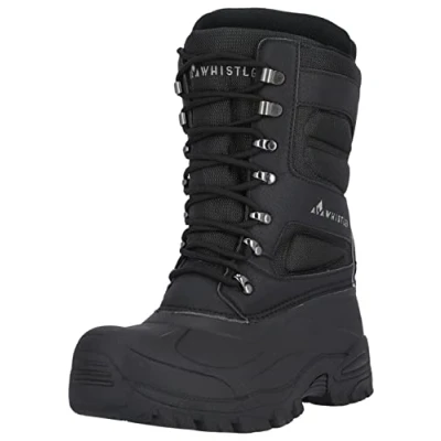 Image of WHISTLER Men&#039;s Ferday Hiking Boots, 1001 Black, 7 UK