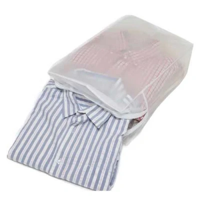 Image of 10x Peva Shirt Storage Bags to hold 5 Folded Shirts