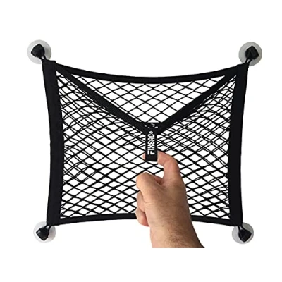 Image of easysac FixSac 2 Storage Net for Fixing without Drilling Commercial Vehicles, Camper Vans, Motorhomes, Caravans and Boats 45 x 40 cm