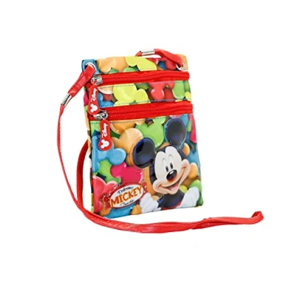Image of Disney Mickey Mouse Delicious Action Mini Vertical Shoulder Bag, Red, 14.5 x 17 cm