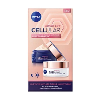 Image of NIVEA Cellular Expert Lift Multi Effect Anti Age Care Set Day &amp; Night Moisturising Face for Firm and Younger Looking Skin