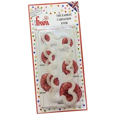 Image of Unbekannt FMM &#039;The Easiest Carnation Ever&#039; Cutters (2 Piece Set), White (CUTECARNEV)