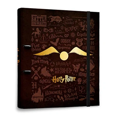 Image of Grupo Erik Harry Potter 2 Ring Binder Premium A4 Folders 10.6 x 12.6 Inch / 27 32 cm Ringbinder Files Gifts