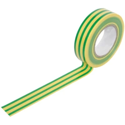 Image of Mercury ETGYP8 20 Metre Electrical Insulation Tape Green &amp; Yellow