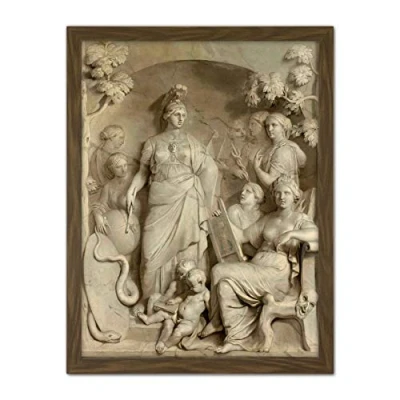 Image of Artery8 De Lairesse Allegory Of Sciences Artwork Framed Wall Art Print 18X24 Inch
