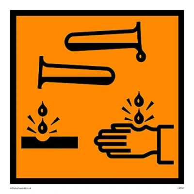 Image of Corrosive (chip) Sign 150x150mm S15