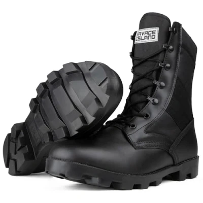 Image of Savage Island Army Combat Jungle Boots,Black,9 UK