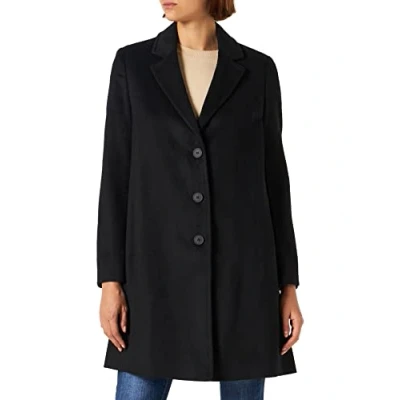 Image of United Colors of Benetton Women&#039;s Coat 2YDTDN012, Black 700, 48
