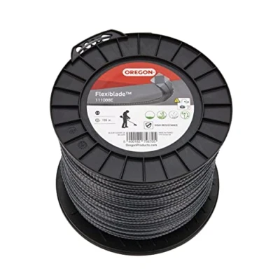 Image of Oregon Flexiblade Serrated Heavy Duty Trimmer Line for Brambles and Undergrowth, Nylon Lines Strimmer Work 3 mm x 195 m Long Spool (111088E)
