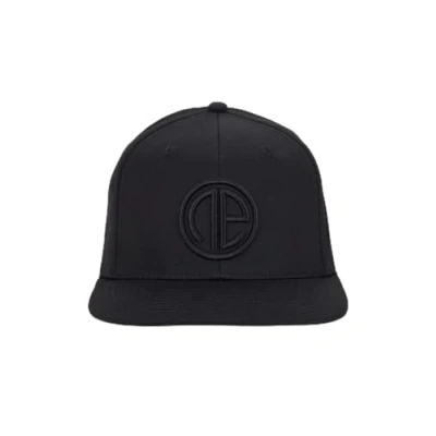 Image of One Athletic Men&#039;s Flat Peak Cap, Size, Black/Black