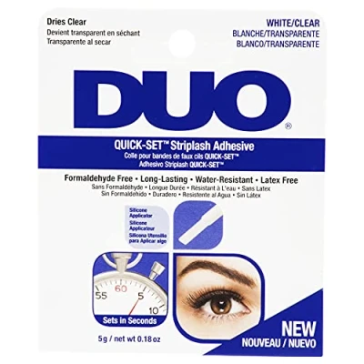 Image of Duo Quick Set Striplash Adhesive, Clear, 5 g (Pack of 1)