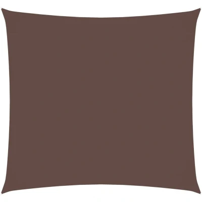 Image of vidaXL Sunshade Sail Oxford Fabric Square 3x3 m Brown
