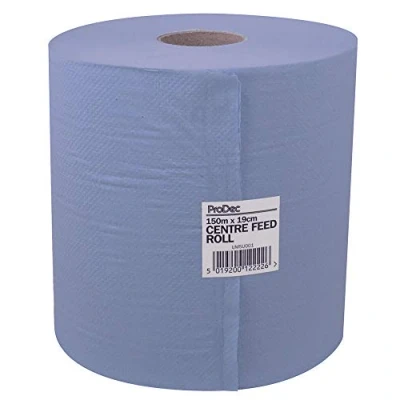 Image of ProDec Paper Towel Roll 150 Metres x 19cm Blue Industrial 2 Ply Catering UMSU001