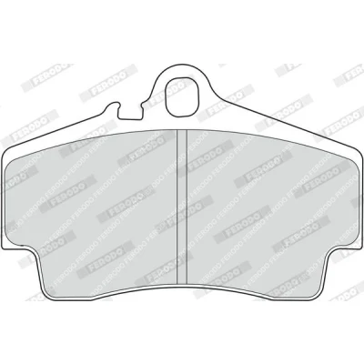 Image of 98635293900, 98635293910, 98635293911, 98735293900, 98735293901 Brake pad set FERODO PREMIER FDB1308 prepared for wear indicator without accessories