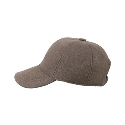 Image of HATSQUARE Wool Blend Baseball Cap, Unisex Sports Men Winter Hat, Adjustable Cap Mink Brown