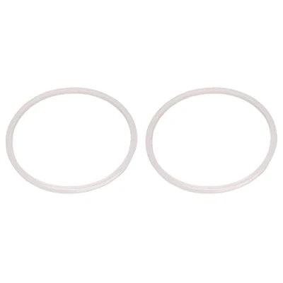 Image of Duontyye Silicone gasket Sealing ring for pressure cooker 22 cm inner diameter, 2 pieces, transparent