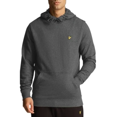 Image of Lyle &amp; Scott Hoodie, Men&#039;s, Size: Small, Charcoal marl
