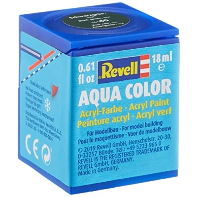 Image of REVELL Aqua Color Acrylic Paint. No. 40 Black Green Matt