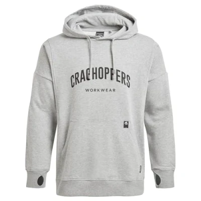 Image of Craghoppers Mens Workwear Oulston Hoodie Sweatshirt, Sft Grey Mrl, S EU