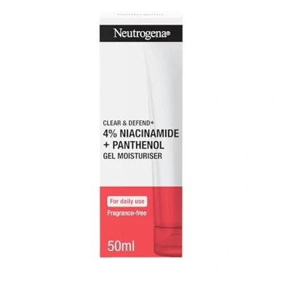 Image of Neutrogena® Clear &amp; Defend+ Gel Moisturiser with Niacinamide Panthenol