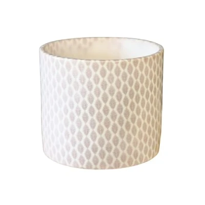 Image of Ivyline Planter, Ceramic, Taupe Garland, 13 x 15cm