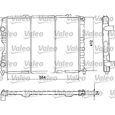 Image of 0060585534, 0060628578, 0060661889, 0060690407, 60585534 Engine radiator VALEO 731283 ALFA ROMEO: GTV, Spider