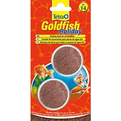 Image of Tetra Goldfish Holiday food for all goldfish, healthy nutrition up to 14 days, 2 X 12 g gel block