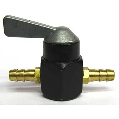 Image of UNIVERSAL FUEL TAP 5MM 6MM 1/4&quot; VALVE PIPE SHUT ON/OFF MOPED LAWN MOWER MOTORCYCLE INLINE ROTOTILLER TANK SWITCH FILTER QUAD BUGGY