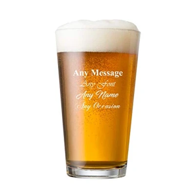Image of ukgiftstoreonline Personalised Engraved Perfect Beer Glass 1 Pint Wedding Birthday Best Man Usher