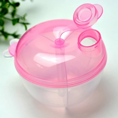 Image of YOURPAI Portable Baby Infant Milk Powder Formula Dispenser Container Storage Feeding Box Pink