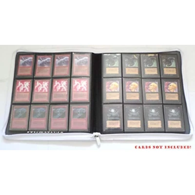 Image of docsmagic.de Premium Pro Player 12 Pocket Playset Zip Album White 480 Card Binder MTG PKM YGO