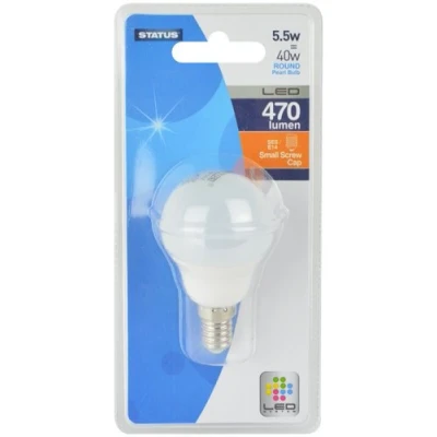 Image of Status 5.5SLRSESPB14 E14 LED Round Bulb, 5.5 W, 470 lm