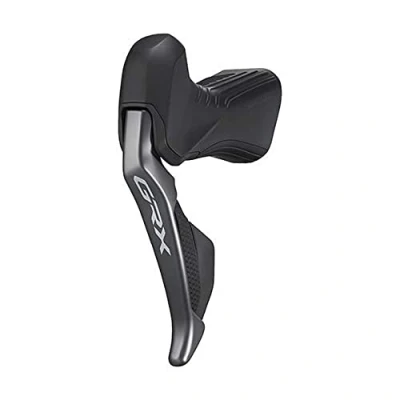 Image of Shimano GRX ST RX815, Di2 Shift Hydraulic STI Lever, 2 Speed, Left Hand, Black, Double