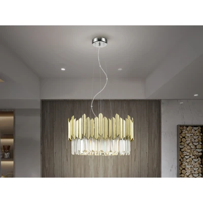 Image of Tiara Pendant Ceiling Light 6 Chrome G9