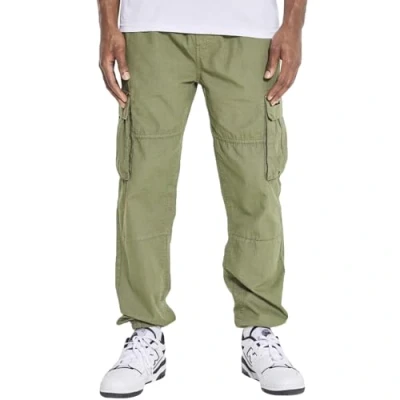 Image of Bench Mens Devvie Twill Military Cargo Pants Trousers Light Khaki M