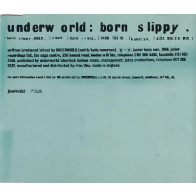 Image of Underworld Born Slippy 1996 UK 2 CD single set JBO44CDS1/2