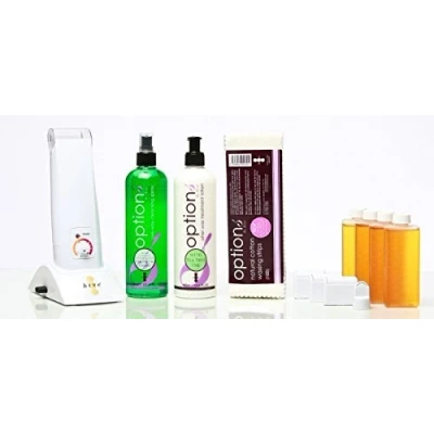 Image of Hive Hand Held Roll on Wax Warmer Roller Waxing Depilatory Heater Kit 80g for Hair Removal CODE: HOB6015