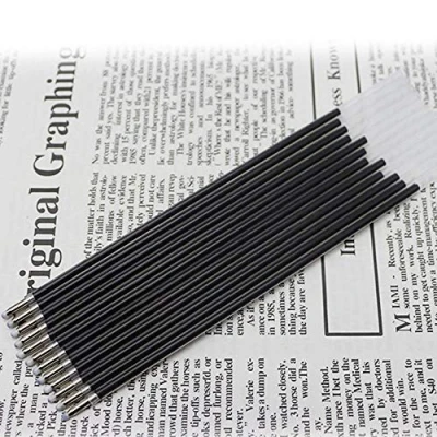 Image of 12 pcs 0.7 mm black blue red ballpoint pen refills.