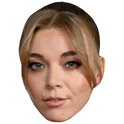 Image of Becky Hill (Make Up) Celebrity Mask, Flat Card Face, Fancy Dress Mask