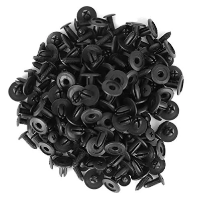 Image of ranger mud flap clips + Fender Bumper Clip 100Pcs Car Plastic Rivets 6mm Hole Dia Fastener Push Pin AP