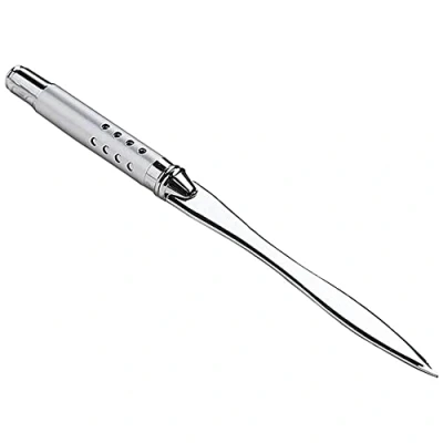 Image of MSCHENZW Metal Letter Opener Envelope Slitter Paper Knife Office Plated Ergonomic Grip Handle