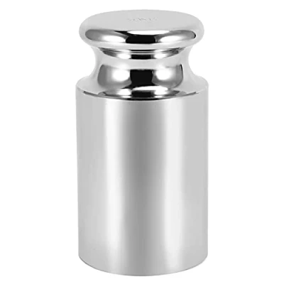 Image of DIKNAAM 5 KG Calibration Weight, Precision Class M1 Scale Weight for Digital Scale, Chrome Finish, Carbon Steel, Silver