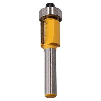 Image of TCT Flush Bearing Guided Trim Router Bit 12.7mm Depth Cutter Tool 1/4 Shank