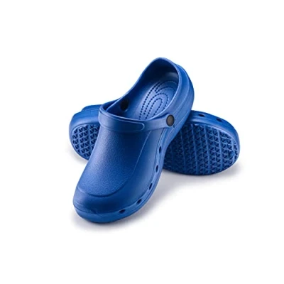 Image of ESTRO Garden Shoes Women Clogs Mens Gardening for Men Plastic F92 (6.5 UK, Blue)