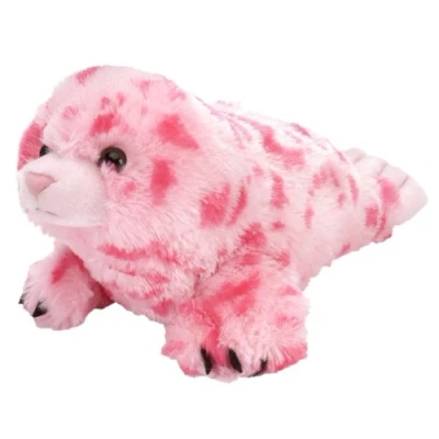 Image of Wild Republic Europe 30 cm Cuddlekins Vibes Harbor Seal Plush Toy (Pink)