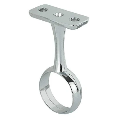 Image of Wardrobe Rail Centre Supports Brackets 25mm Chrome Plated x1