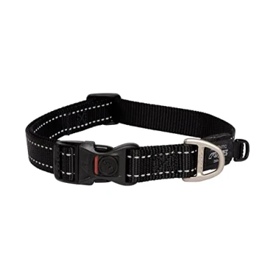 Image of Rogz Fanbelt Collar Reflective, Black