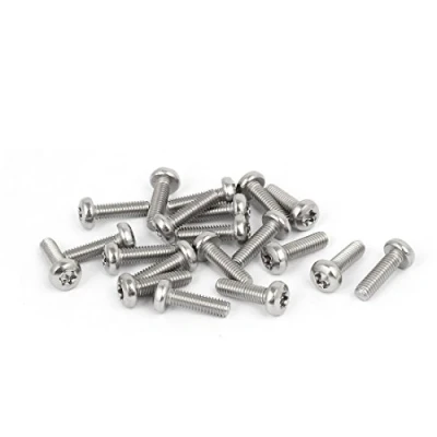 Image of Sourcingmap M4 x 14mm 316 Stainless Steel Round Torx Head Machine Screw Silver Tone 20pcs