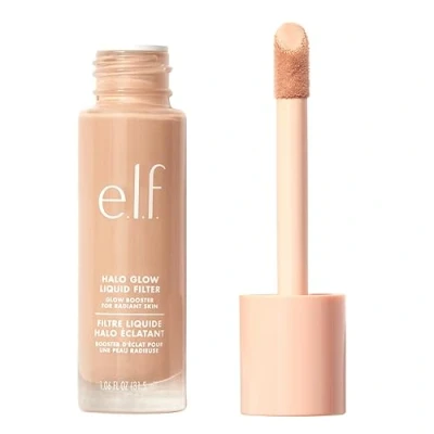 Image of e.l.f. Halo Glow Liquid Filter, Complexion Booster For A Glowing, Soft Focus Look, Infused With Hyaluronic Acid, Vegan &amp; Cruelty Free, 4 Medium
